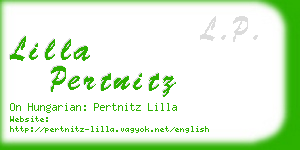 lilla pertnitz business card